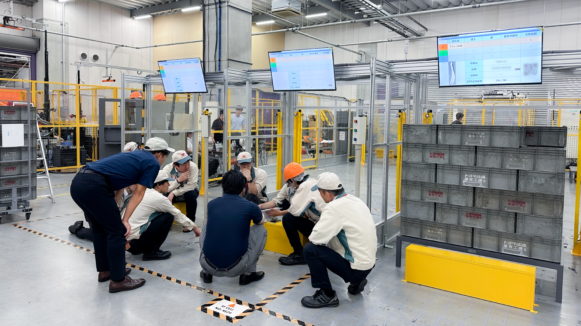 トヨタ紡織様 社内テスト風景